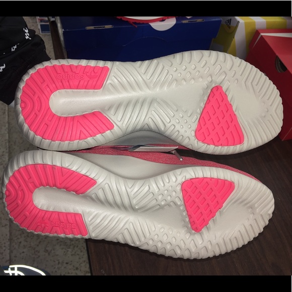 Adidas Tubular Pink Coral White Rose women shoes - Picture 5 of 7